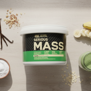 Optimum Nutrition Serious Mass Vanilla – High-Calorie Weight Gainer With 1250 Calories, 50g Protein, 252g Carbs & Added