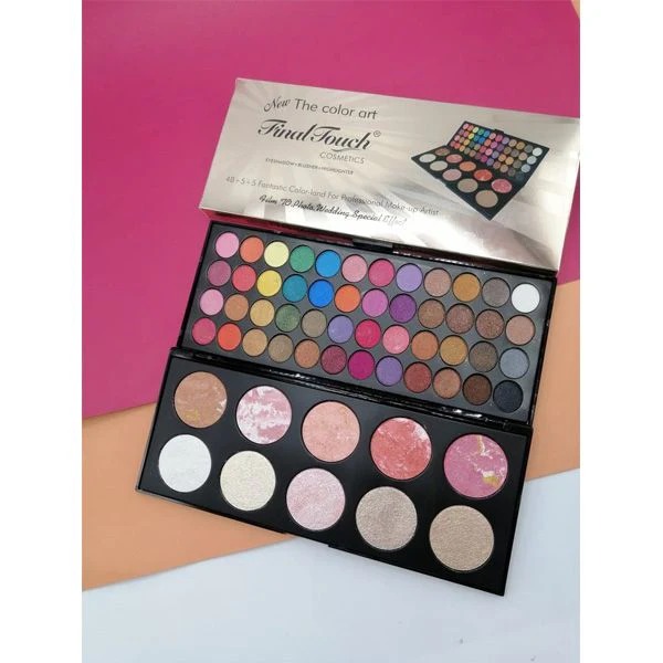 dd2670f02b45936322ca6ebb637b613e Final Touch Matte Palette | 48 Colors Eyeshadow, Blusher & Highlighter | Professional Makeup Kit - Image 3