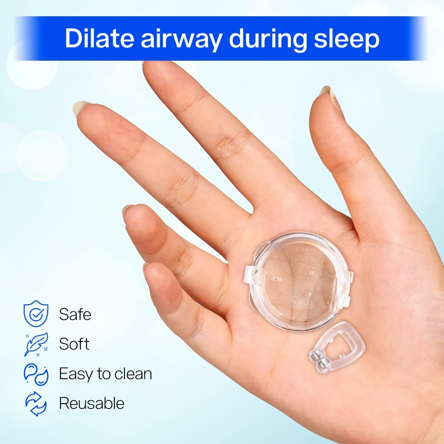 ddc24ea2429255442ab0bc67968bb7b9 Silicone Magnet Nose Clip – Anti Snore Device for Sleeping, Best Quality, Pack of 4