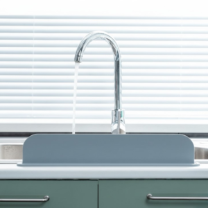 Silicone Sink Splash Guard For Kitchen And Bathroom โ Flexible Water Splash Stopper For Faucets, Countertops And Daily C