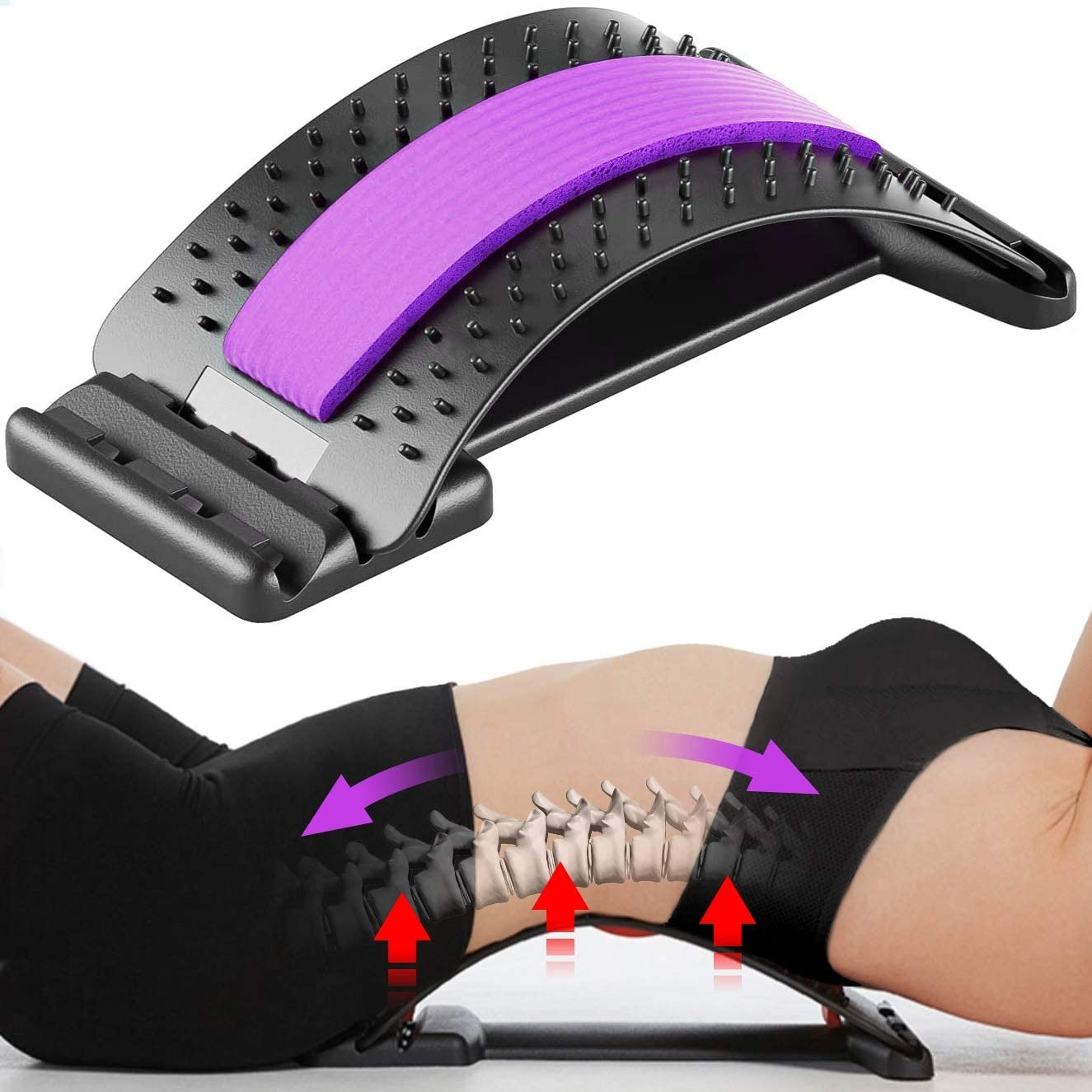 df53e4f7553a8b9db22a100b5a7f5a3d Chiropractic Magic Back Stretcher | Lumbar Massage Support | Spine Pain Relief | Posture Corrector