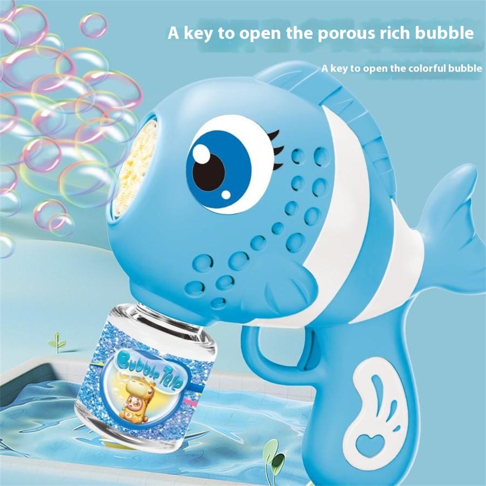 df8acb581b263a444dfa8bf6dd6248f1 Fish Bubble Gun – Automatic Bubble Blower with Lights, Sounds & Fun Fish Design for Kids - Image 4