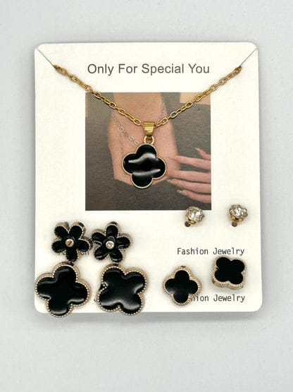 dfd2db503461f3724f0e8a4c6adcaa34 Earrings And Necklace Pack 4 Set Stylish Jewelry Collection Elegant Design Durable Quality Comfortable Wear Suitable For - Image 2