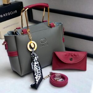 Ladies Handbag With Match Small Pouch Elegant Design Premium Quality