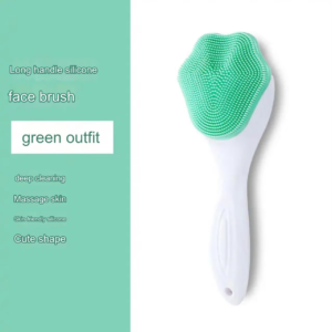1 pcs Silicone Face Scrubber Exfoliating Brush, Manual Handheld Massager, Facial Cleansing and Blackhead Scrubber, Soft