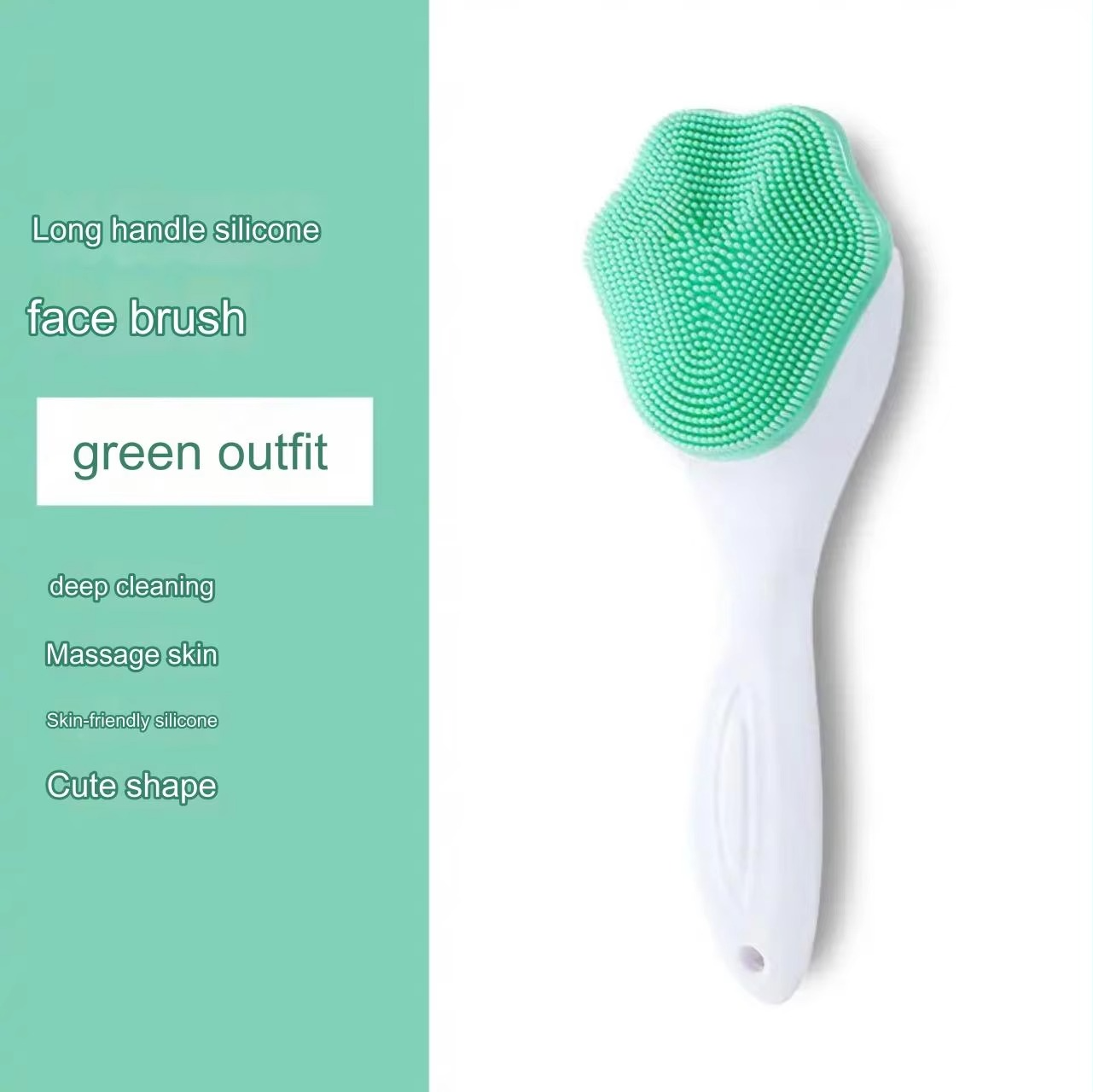 1 pcs Silicone Face Scrubber Exfoliating Brush, Manual Handheld Massager, Facial Cleansing and Blackhead Scrubber, Soft