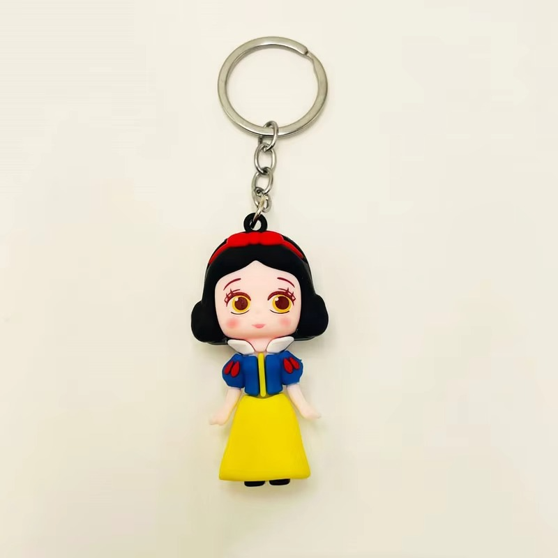 download-5-2 01 PCs Disney Princess Anime Figure Key-Chain – Cute Soft Rubber Bag Accessory | Random Design & Color | Kids Gift - - Image 4