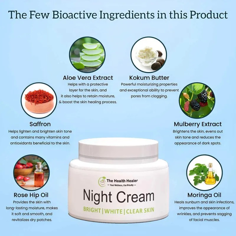 e02a919759944222309132620801b13c Nocturne Radiance Night Cream Overnight Skin Restoration And Advanced Healing Glow Therapy For Smooth And Healthy Skin - - Image 3