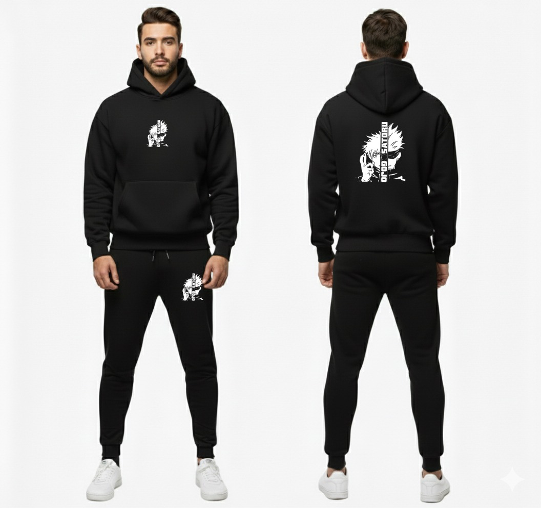 e06c4b47881e181b7639736f699ef09f Urban Streetwear Tracksuit – Men’s Heavyweight Black Graphic Hoodie