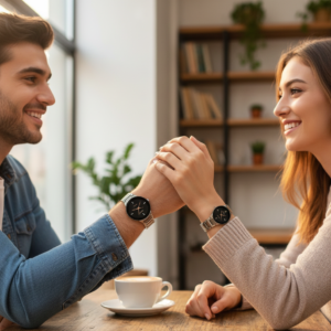 POSITIF Couple Watch – Elegant Matching His & Her Timepieces | Stylish Pair Gift For Lovers, Anniversary & Special Occas