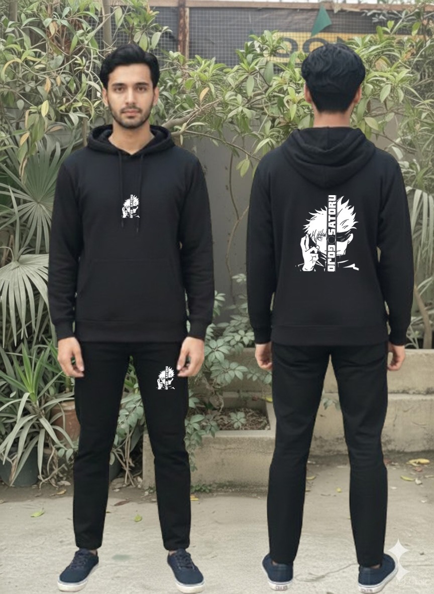 e30de9a65850fa5bd71dfd23acea7303 Urban Streetwear Tracksuit – Men’s Heavyweight Black Graphic Hoodie - Image 4