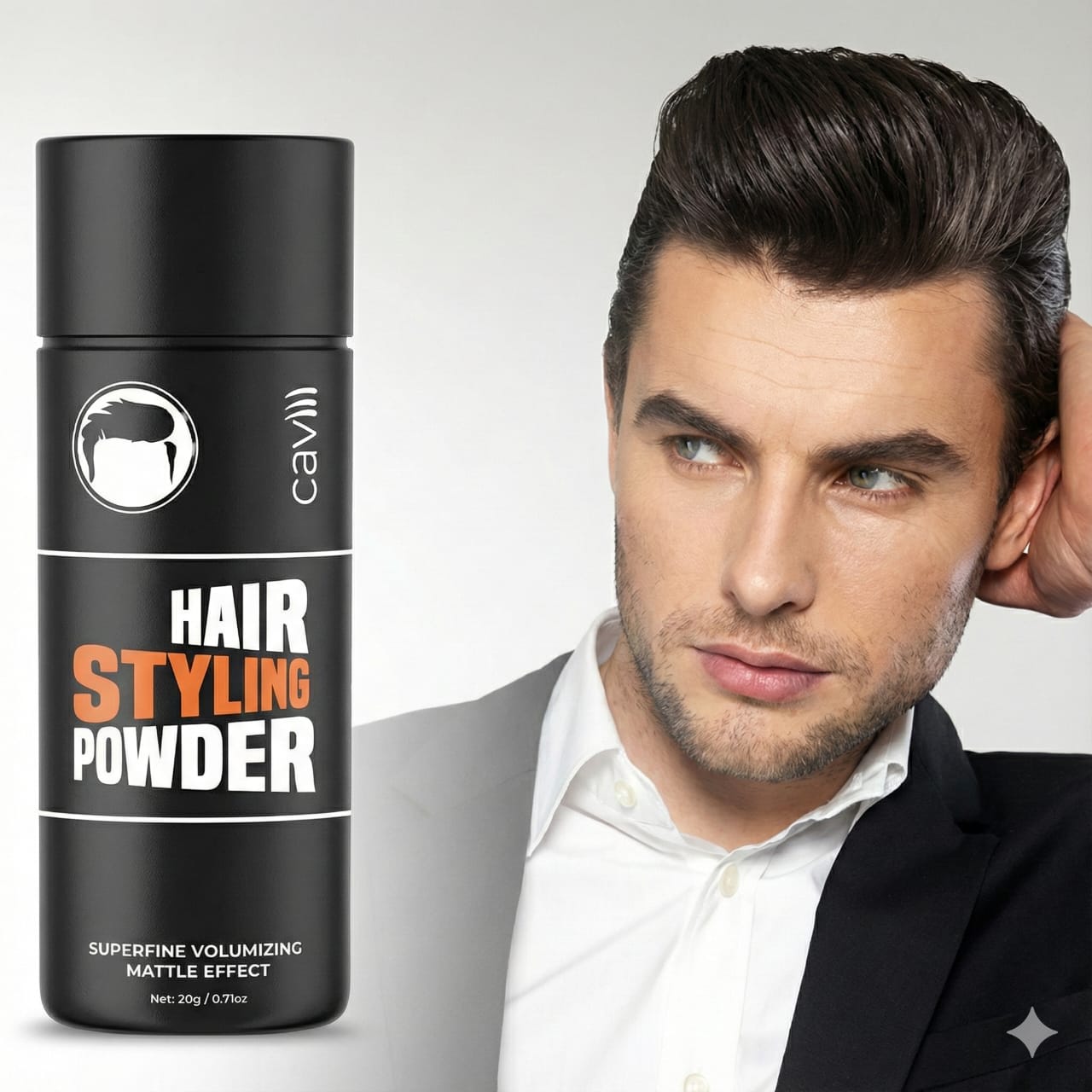 e337a480dd27342c277054eddb1b408b Caviii Superfine Volumizing Matte Effect Hair Styling Powder | Instant Lift & Strong Texture Control (20g) - Image 3