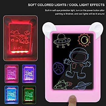 e4bc94980aed65a0254656a917cfa6f4 Kids Magic Glow Pad: 3D Light-Up Drawing Board for Creative Play and Learning - Image 2