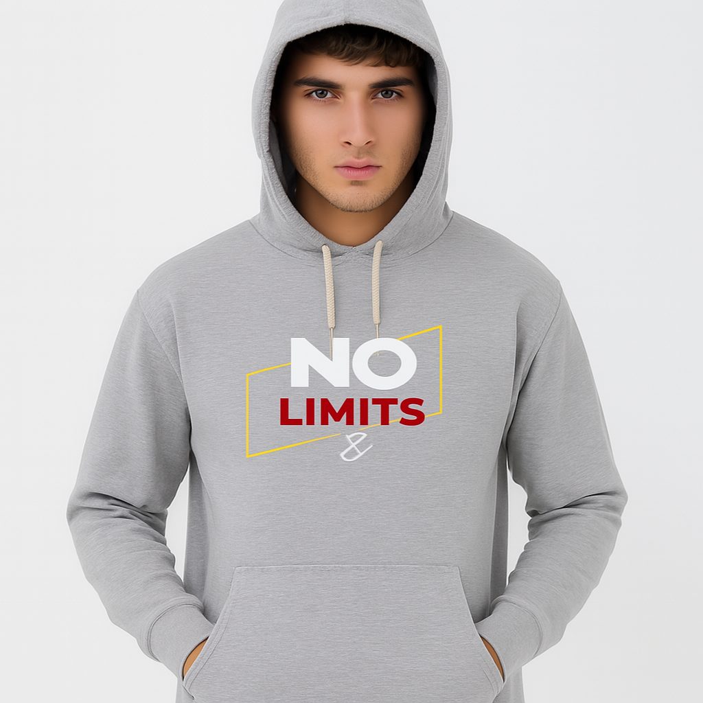 e6135baa24d078cfee66ff145cf88f82 No Limits Grey Hoodie – Premium Summer Collection for Men & Boys | Stylish, Comfortable & Casual Wear - Image 3