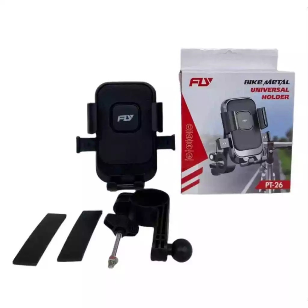 e65afd06715db618c4c0c78e87090732 Fly Bike Metal Universal Holder – Durable Handlebar Mount for Phones & Devices, Secure Grip for Cycling - Image 4