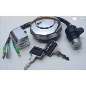 03 Pcs Lock Set For CD-70 Motorcycle and China Bike - 3 in 1 Lock Set - Best Quality Lock Set For Bike