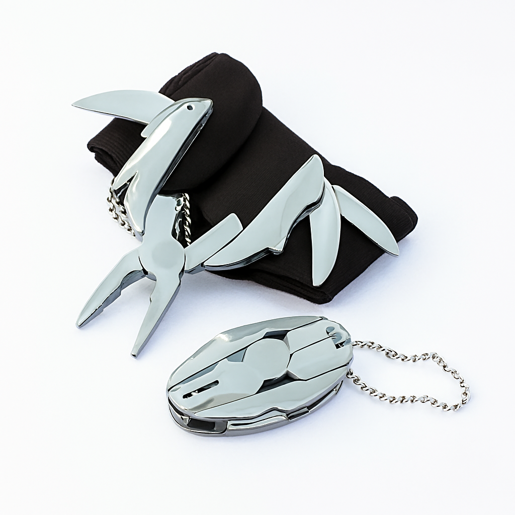 e7ecad44777ad41fc32e91b4fdb040a9 Stainless Steel Outdoor Portable Multitool Plier Knife Key Chain Screwdriver Mini Multi Tools With Leather Pouch For Cam - Image 3