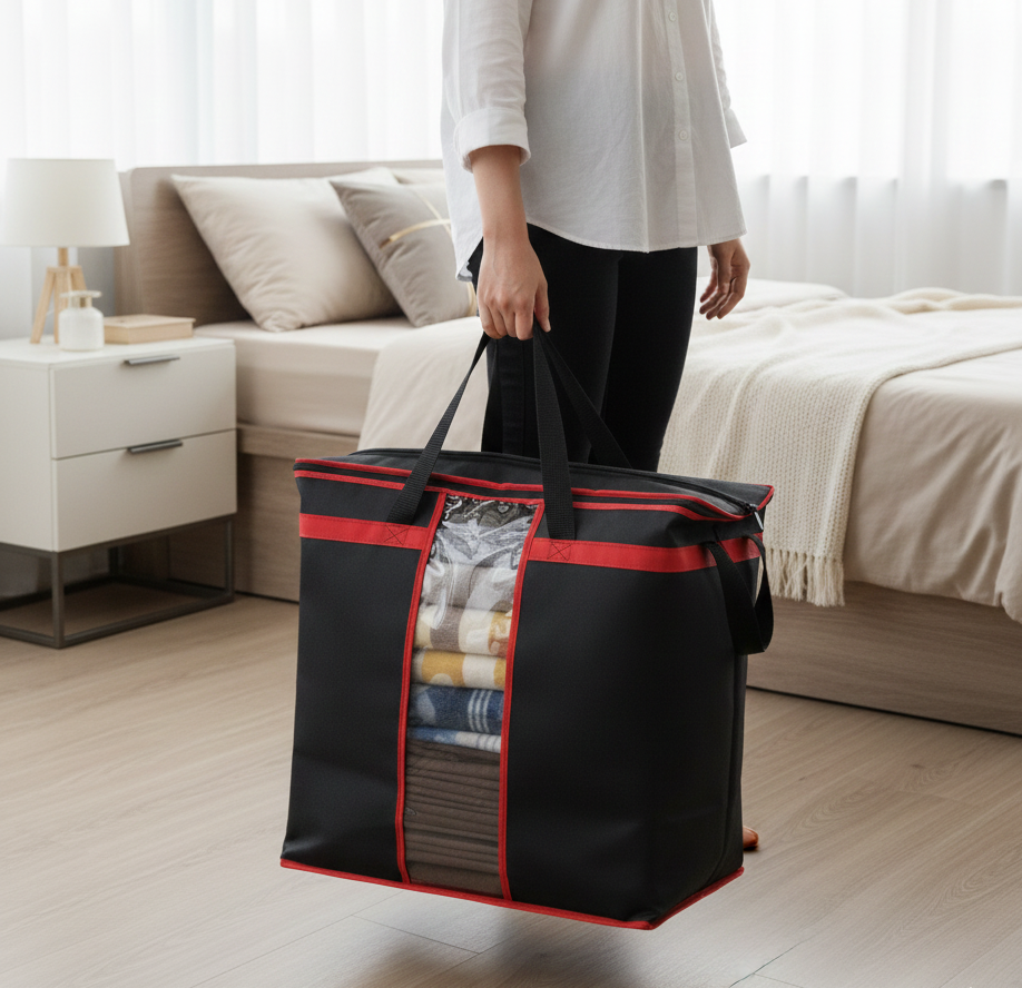 e8c26578ca675f1bb36b8197c3554957 Large Storage Bag Organizers – Heavy-Duty Clothes & Blanket Storage Solution | Foldable, Spacious, Durable