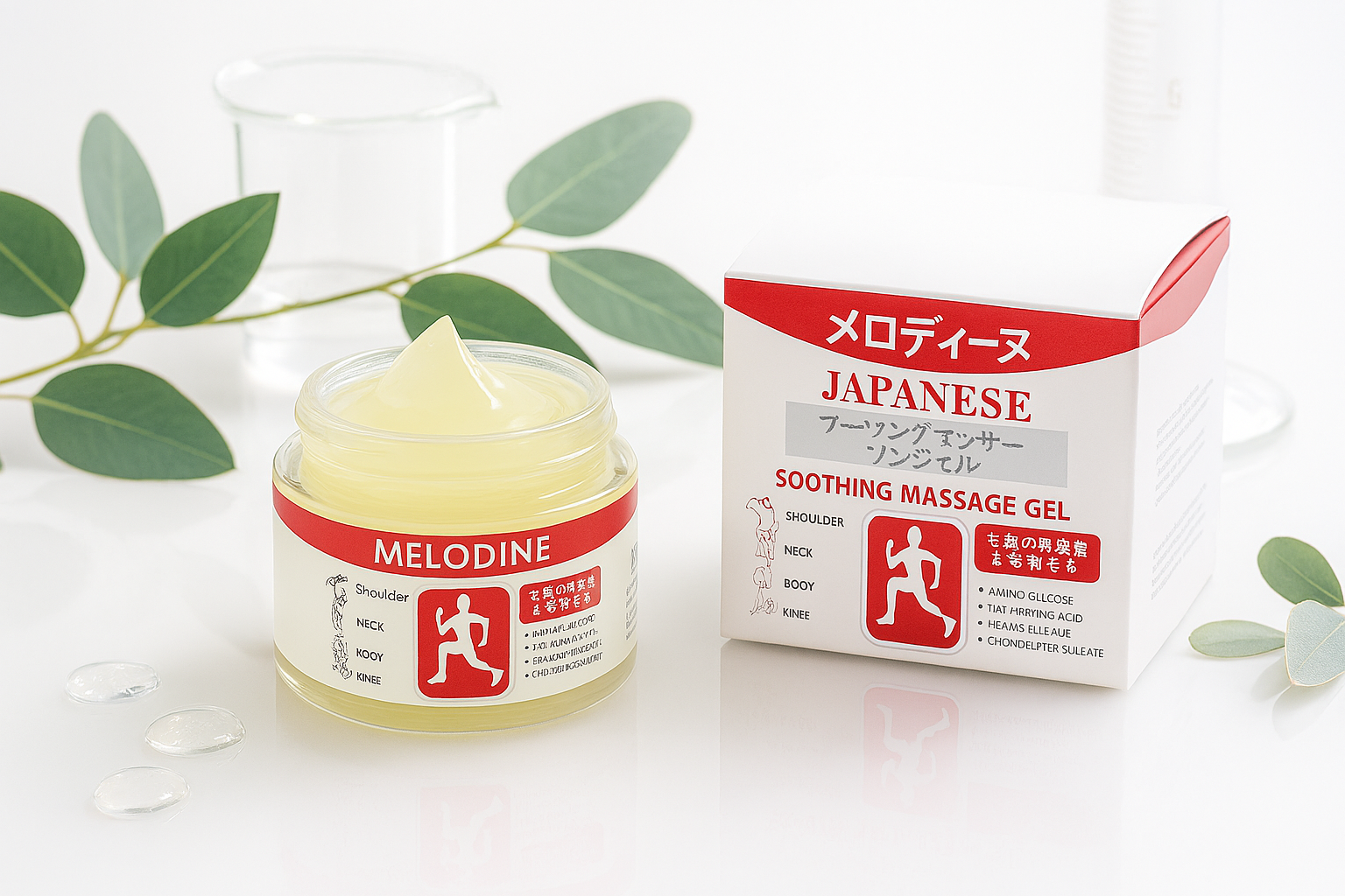 e8d273aec816aea5978ed9e831fcca3f MELODINE Japanese Soothing Massage Gel – Muscle & Joint Pain Relief Cream For Shoulder, Neck, Back & Knee – Fast-Absorbi - Image 2