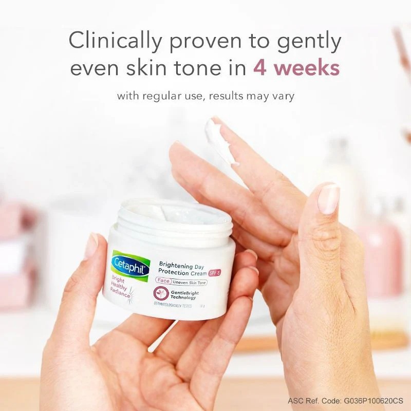 e8de1c40b68d8acda476b2e5730dfcf4 Cetaphil Brightening Day Protection Cream | SPF 15 | 50g | Made in France | Dark Spot & Even Tone Care - Image 2