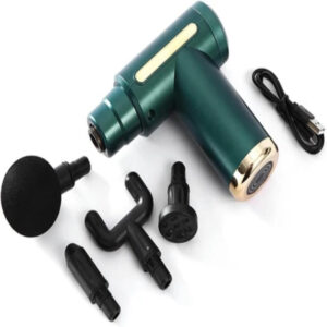 4-in-1 Gun Massager | 6 Speed C-Type Massager For Deep Tissue Massage | Portable Handheld Electric Body Therapy for Pain