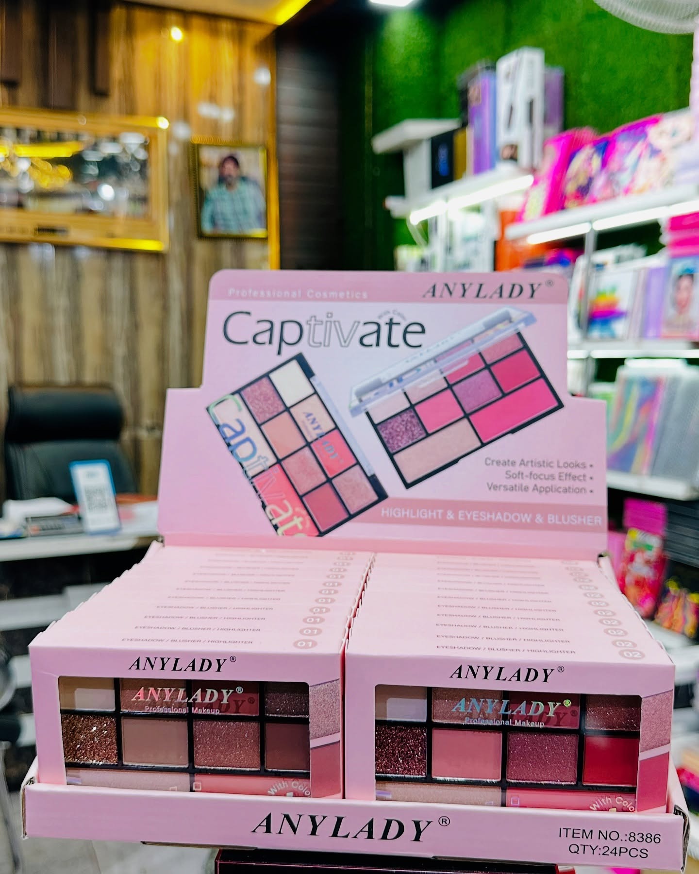 e99ad86146adb0404b1bae9c1822e3c3 ANYLADY Captivate Professional Makeup Palette - 9-Shade Eyeshadow & Blusher Kit with High-Pigment Matte, Shimmer & Glitt - Image 2