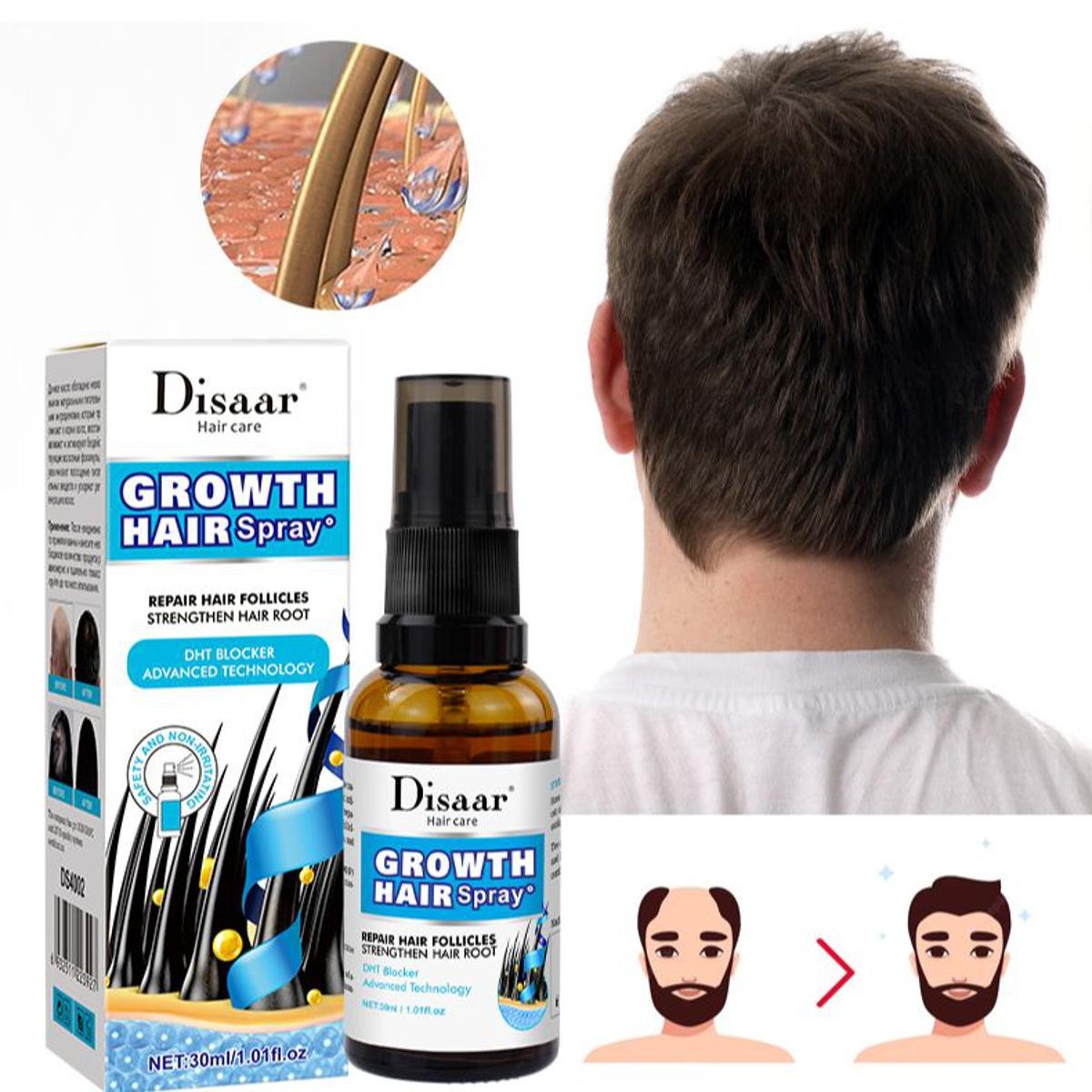 ea2fdd5aea972c7eba51789c5b10bf83 Disaar Vegan Ginseng Root Hair Growth Spray (30ml, DS4002): Natural Strengthener & Anti-Hair Loss Treatment - Image 3