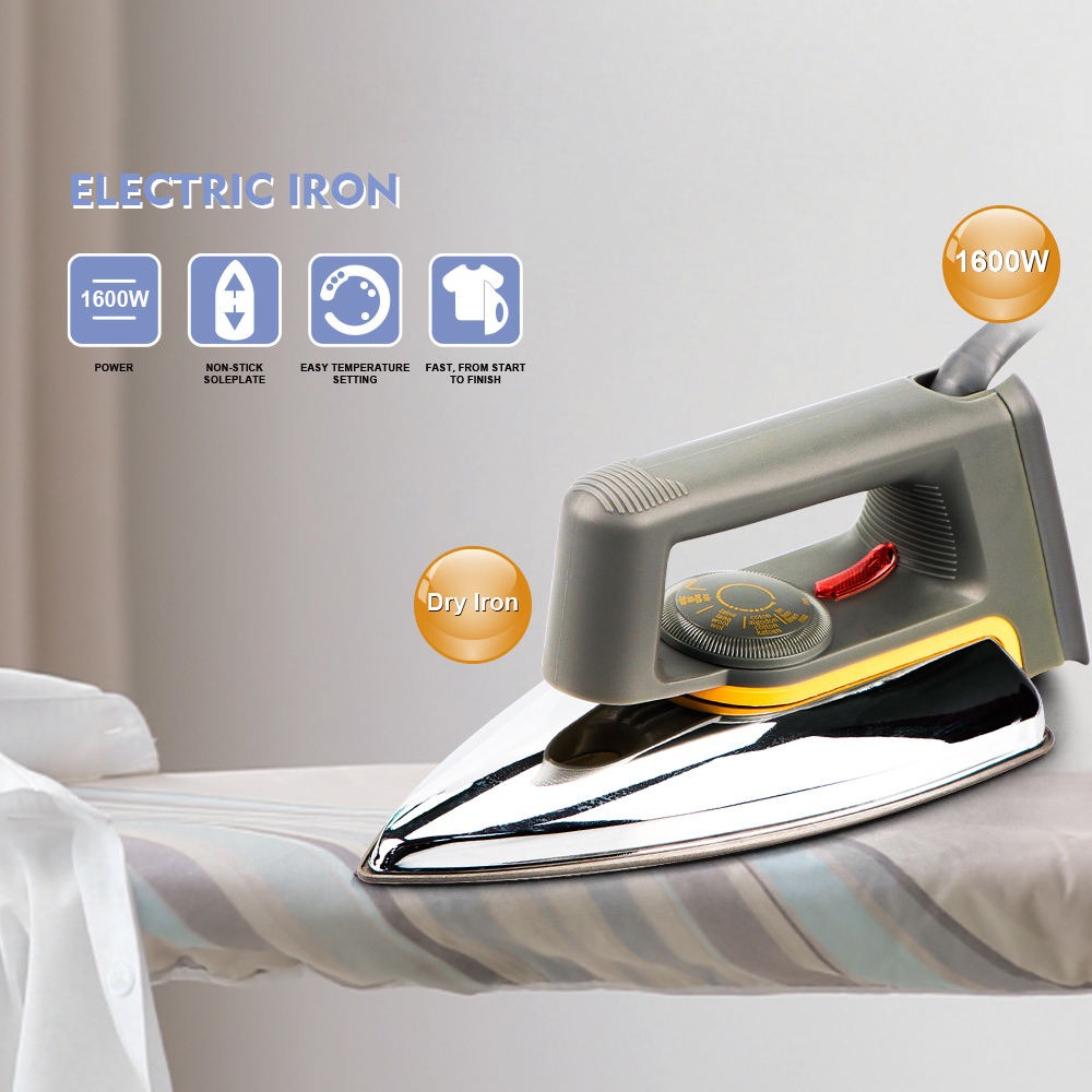 ea3e6835f1f7d02b072bc2d6ad278407 RAF Electric Iron R.1108 – Professional Dry Iron with Non‑Stick Soleplate - Image 2