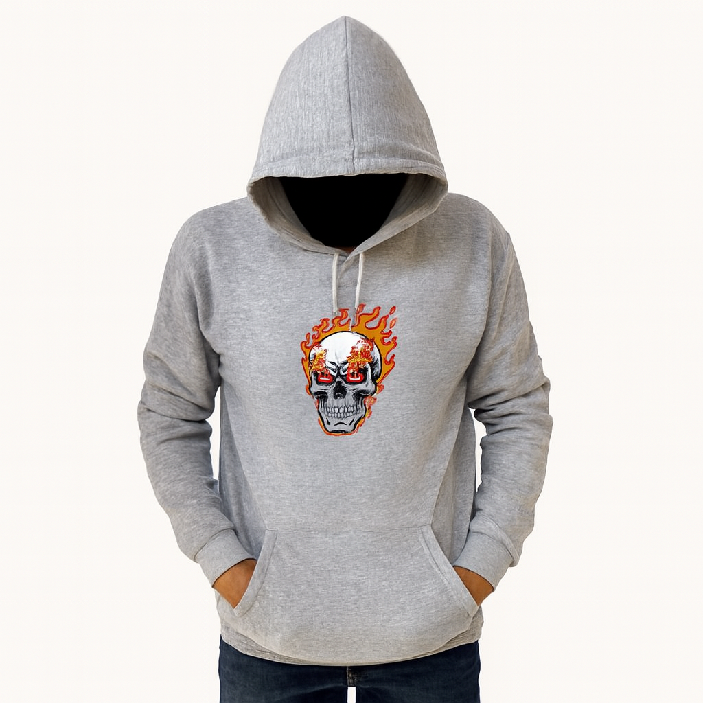 ea638c9dab84196bc2471f05529f66ec New Summer Collection Full Grey Hoodie ghost Printed For Men And Boys