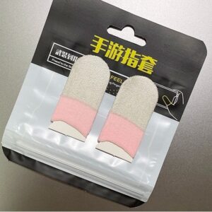Pair of Gaming Finger Sleeves Sweat Proof Breathable Thumb Sleeves For Mobile Gaming Durable Quality Comfortable Fit