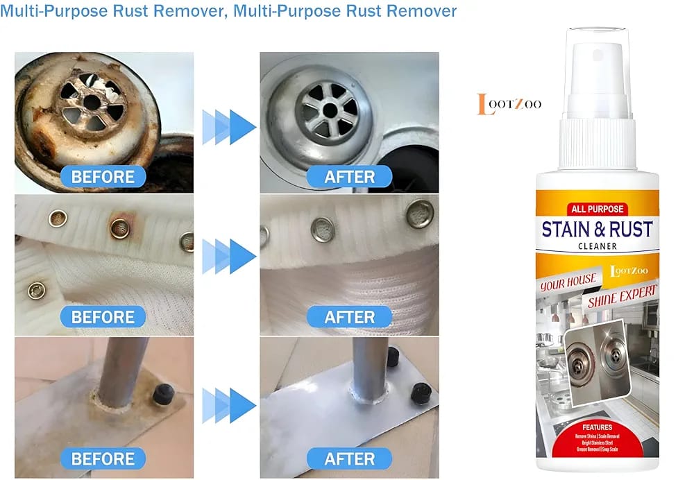 eaaf0aed9172d54f91a8d14b4d164117 All Purpose Stain & Rust Cleaner – Powerful Multi-Surface Rust Remover with 100% Guaranteed Results - 30ML - Image 2