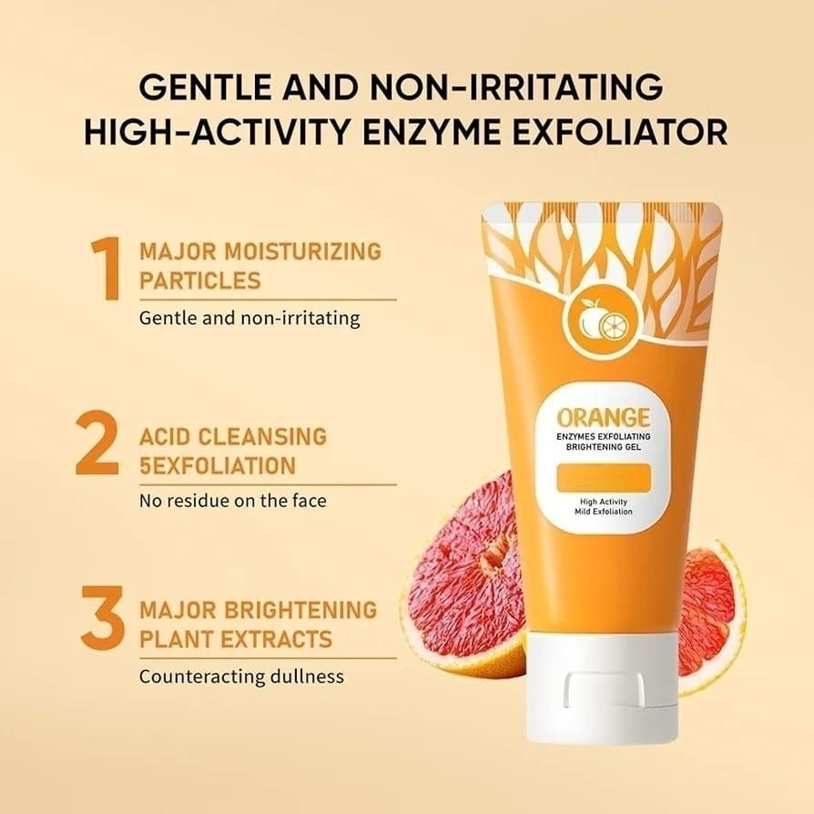 ec59fe07981603f793e902018cf5adef Orange Enzyme Exfoliating Gel | Brightening, Nourishing & Citrus Skincare For Radiant, Glowing, Healthy Skin - Image 2