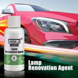 HGKJ-8 50ml Car Headlight Restoration Agent Powerful Cleaner For Clear Shine And UV Protection | Restores Cloudy Yellowe