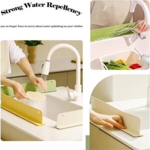 Silicone Sink Splash Guard โ Anti-Spill Faucet Stopper, Flexible Oil-Proof Water Baffle Plate with Strong Suction Cups-R