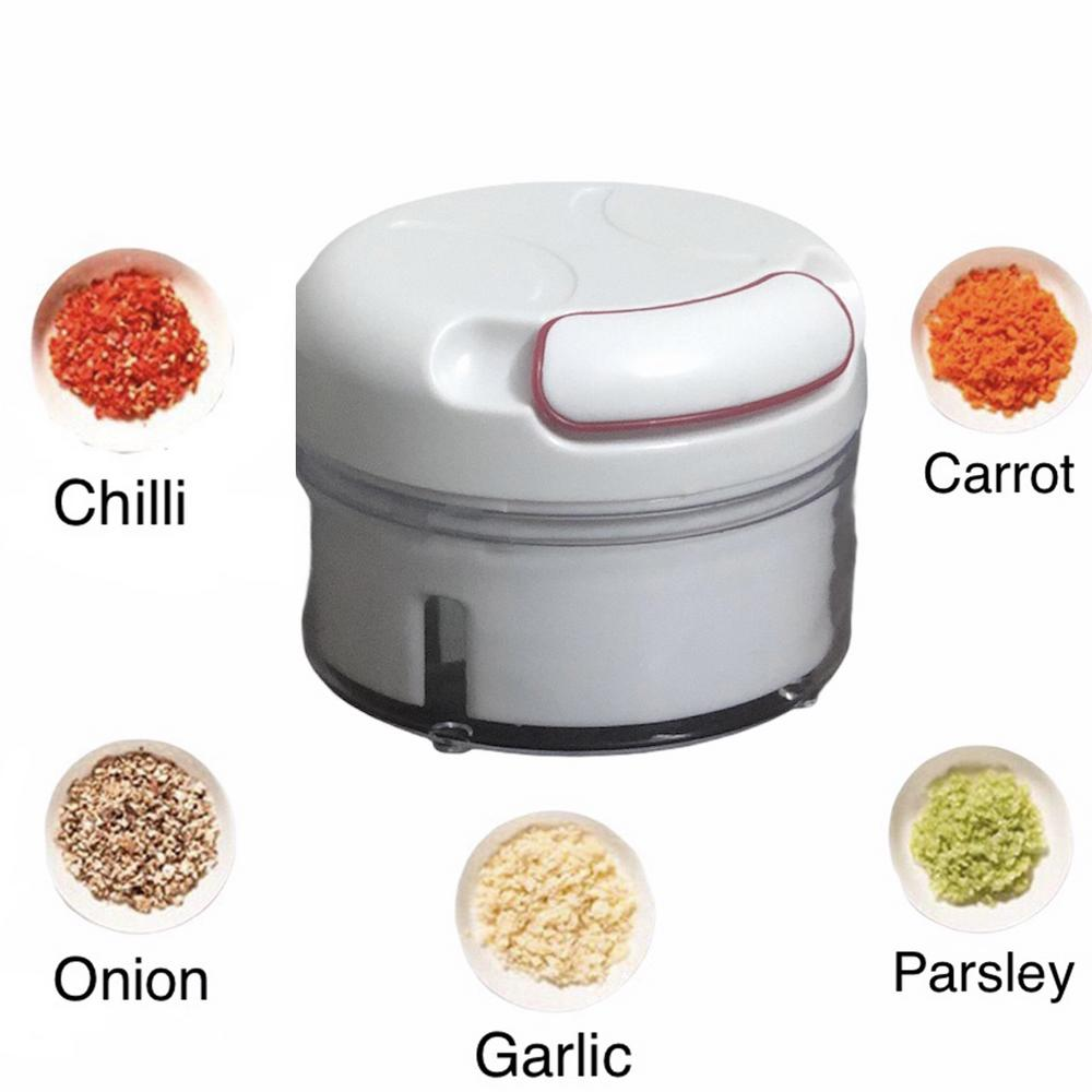 efb16dd6218ceb02eec4652c877640a4 Mini Speedy Chopper | Manual Hand Pull | Garlic Slicer | For Vegetables, Fruits & Meat | High‑Quality Kitchen Tool - Image 4