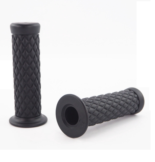 2 Pcs Cafe Racer Handle Grips Silicone Motorcycle Handle Grips Vintage Style Rubber Handle Grips Vintage - Blue