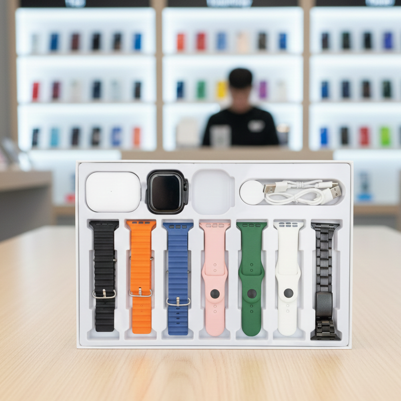 f1aaff9975247646b82441089a3a210d I20 Ultra Max Suit 10 In 1 Smart Watch With Airpods Comfortable Wear Stylish Design For Daily Use And Fashion Needs - Image 2