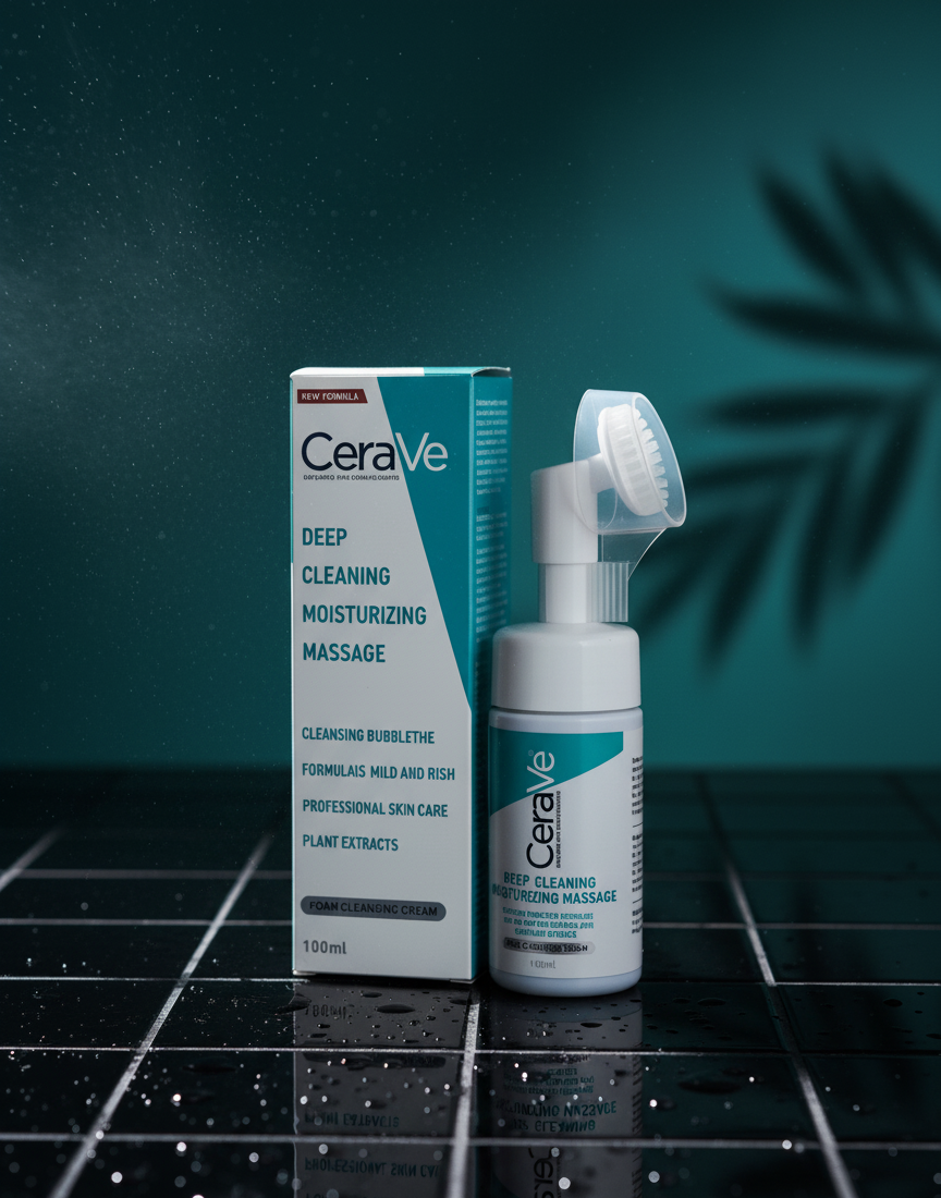 f1f2b5ad231f45d39aa693b3e632816e CeraVe Deep Cleaning Moisturizing Massage Foam Cleansing Cream – Gentle, Hydrating Facial Cleanser for Soft, Balanced & - Image 3