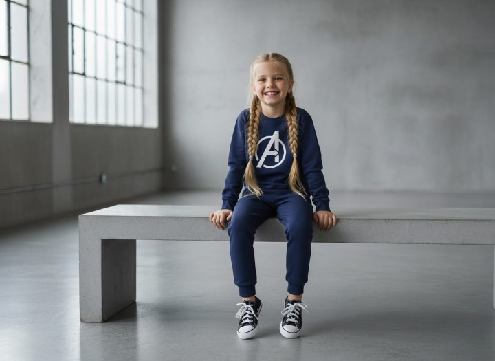 f27b430b28d75fad6ba8701007916082 Avenger Printed Sweatshirt & Pajama Trouser Tracksuit for Kids | Winter Warm Fleece Clothing Set Outfit for Boys & Girls - Image 2