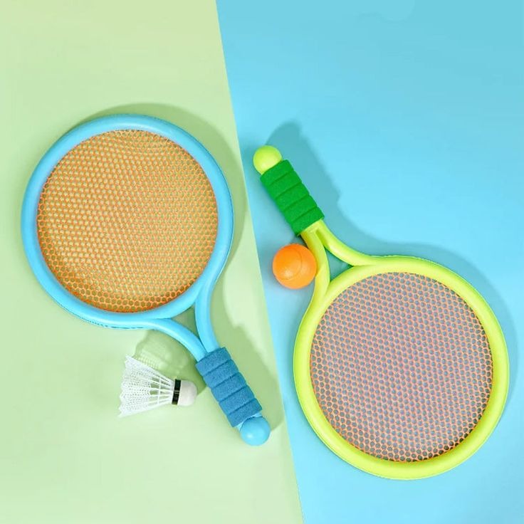 f2b4f6be060638705e6989b0e8a9a88a Kids Badminton & Tennis Racket Set – Easy-To-Handle Outdoor Sports Toy With 2 Rackets, 1 Ball, And 1 Shuttlecock For Fun - Image 3