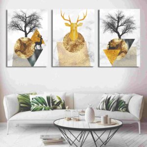 Set of 3 Wall Art Wooden Phototile Frames for Wall Decor