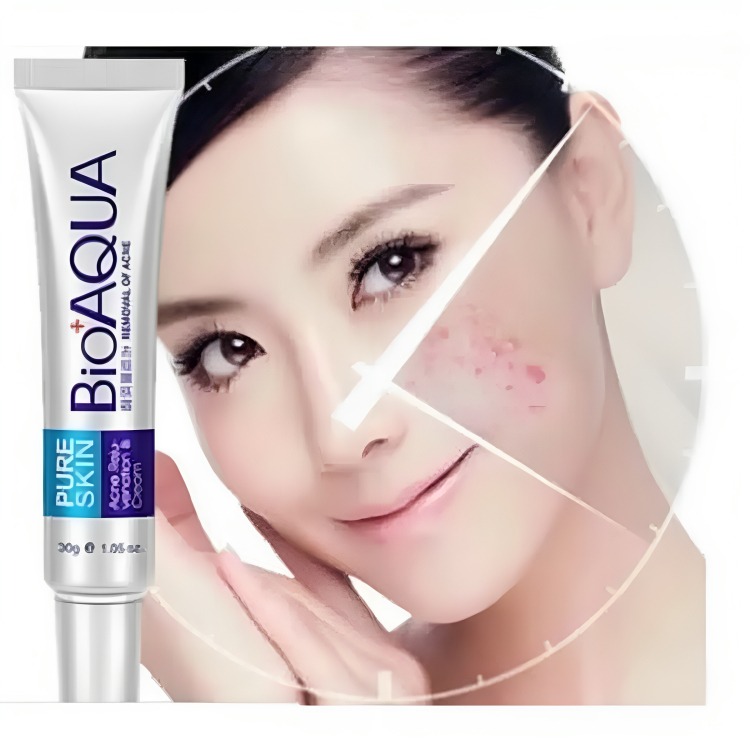 f50ab0a173c2f82d3724e82085943a1f BIOAQUA Pure Skin Acne Removal & Anti-Wrinkle Cream – Fast Action Formula for Pimples, Scars, Fine Lines & Smooth Clear - Image 2