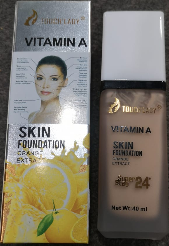 f5aeda19aeb3585fb1b59d1516461706 Touch Lady Vitamin A Skin Foundation With Orange Extract Providing Smooth Coverage Nourishing Effect - 40ML - Image 4
