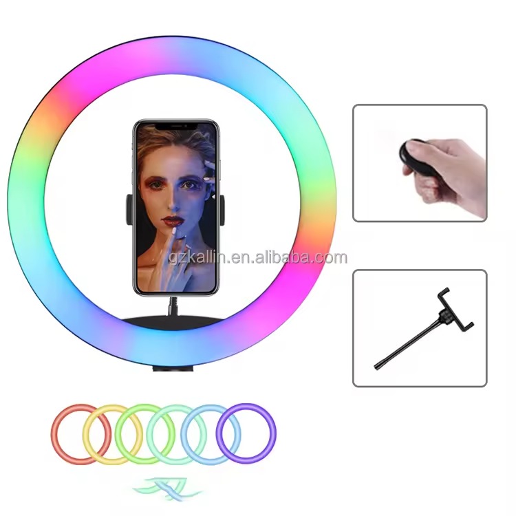 f72f422488e5d3b4873769ff3149e44e MJ33 RGB LED Soft Ring Light Providing Bright Illumination With Adjustable Colors - Image 2