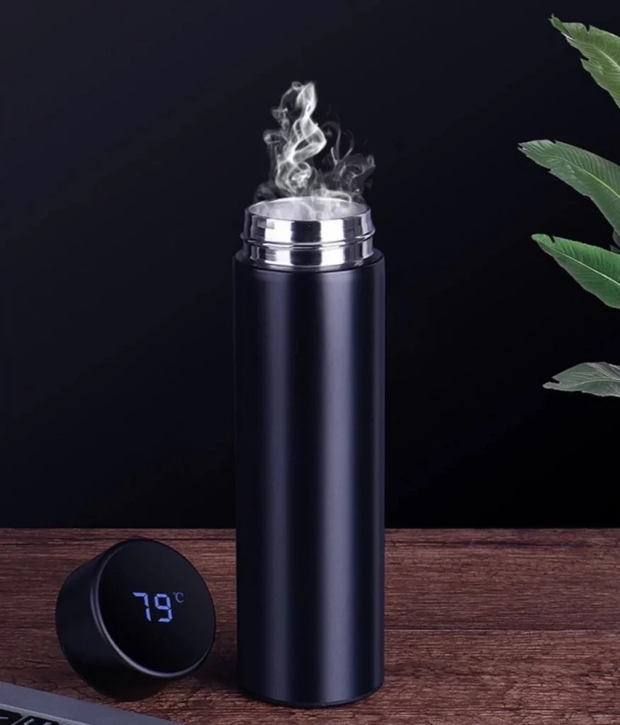 f73911efb3a532e2b1192c17f07c99f0 Smart LED Stainless Steel Hot and Cold Bottle - 500ml Thermos Flask - Image 3