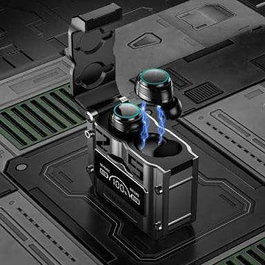 f7d7b6583ad51129d5a86684fa987622 M25 Gaming Wireless Earbuds - TWS Bluetooth 5.3 Headphones, Magnetic Hatch Cover, 100% LED Display, Low Latency Stereo S - Image 2