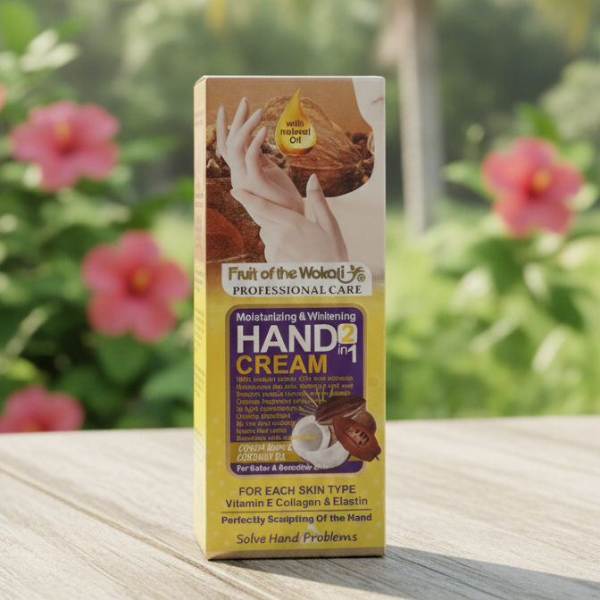 f8384182374146720b90139ae495c0bb Fruit of the Wokali Smooth Moisturizing Hand Cream 130 ML – With Cocoa Butter & Coconut Oil for Soft Hands