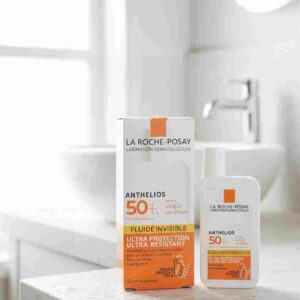 La Roche-Posay Anthelios Invisible Fluid SPF50+ – Ultra-Light, High UV Protection Sunscreen for Sensitive Skin with Mexo