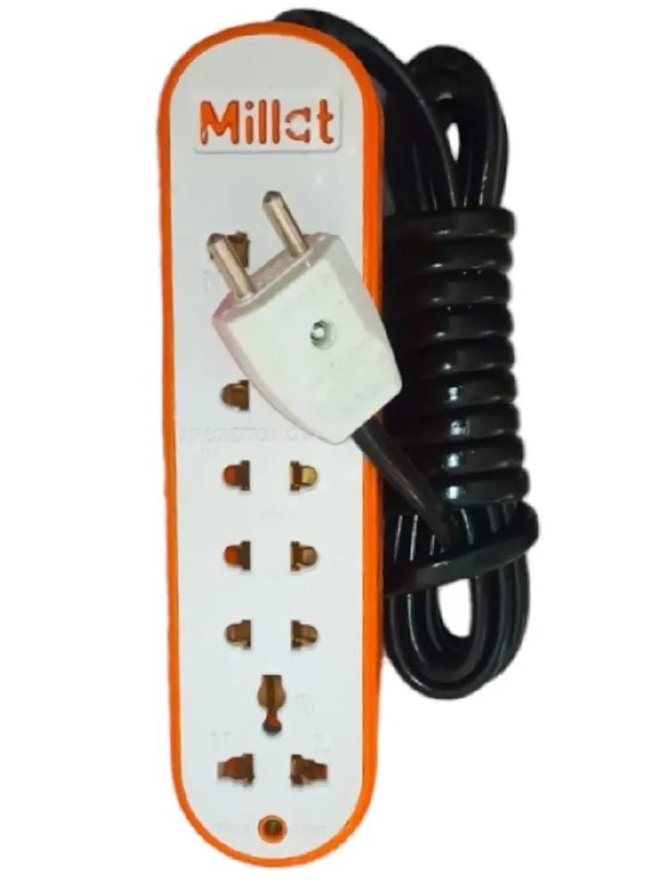 fae84b18b2ec3e6058d3ac746b6c528a Extension Lead 5‑Way | 4M Copper Wire | Power Switch | Multi‑Socket Extension Cord | White