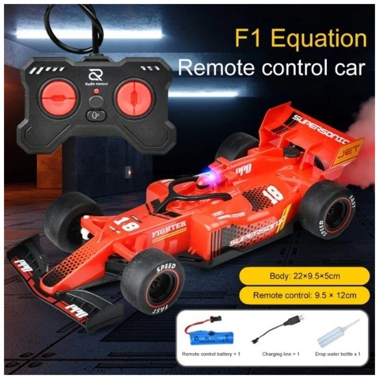 fc80062942520712fdedc356fe3eabcc F1 Equation High-Speed RC Racing Car with Mist Spray Exhaust and LED Lights - Image 2